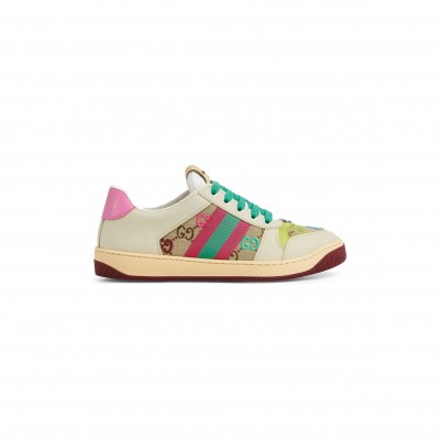 GUCCI SCREENER GG EMBROIDERY SNEAKERS 838873